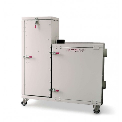 Stufa Turbopellet H2O CS Thermos, senza canna fumaria, 21kW
