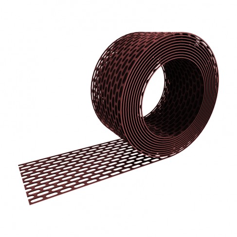 Rete antiuccelli in PVC Riwega 80 mm rosso marrone (rotolo 5 m