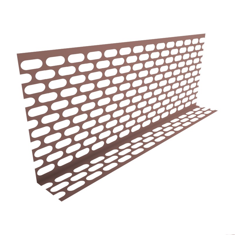 Rete antiuccelli ad angolo Riwega 24x100 mm Alluminio marrone (conf. 50 m)
