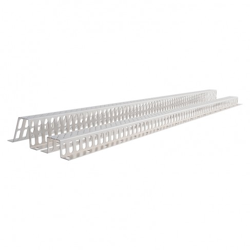 Listello metallico Riwega Metal 2.0 H40 75x2000 mm in lamiera zincata forata (10pz)