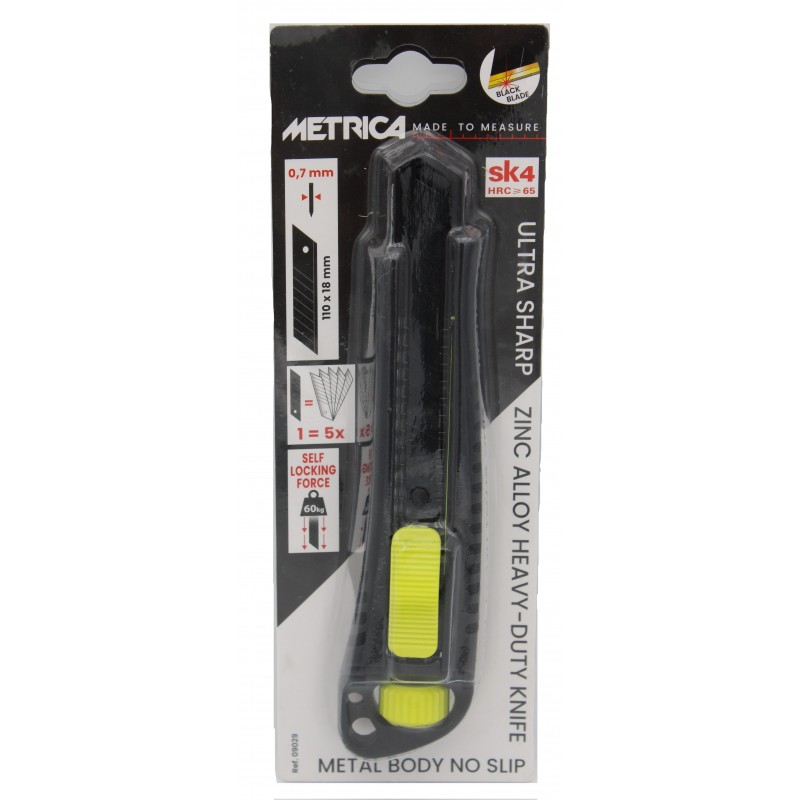 Cutter Metrica Black Blade professionale cromato 185 mm