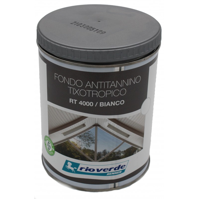 Fondo antitannino tixotropico per legno Bianco RT4000