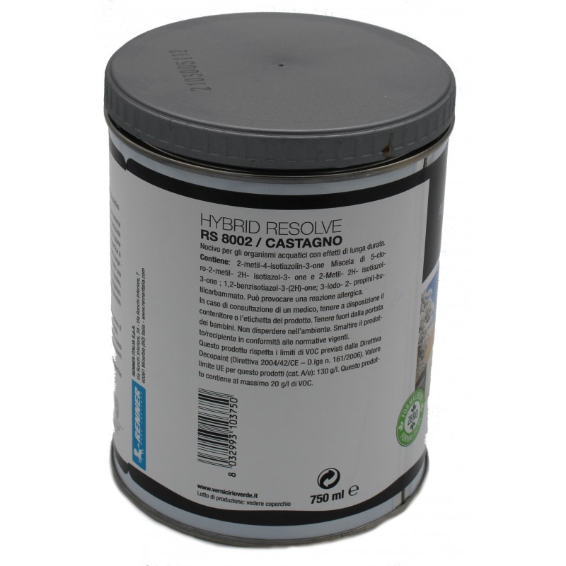 Impregnante all'acqua per legno hybrid resolve alto secco - rapida essiccazione Castagno RS8002 Impregnante all'acqua per legno hybrid resolve alto secco - rapida essiccazione Castagno RS8002