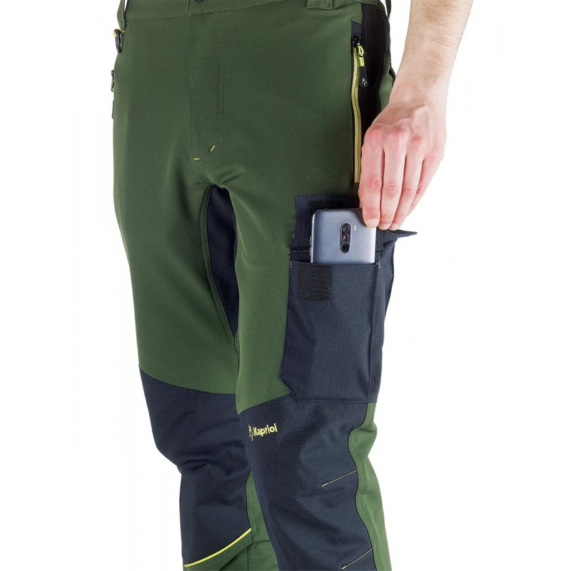 Pantalone Kapriol Dynamic giardiniere Verde/Nero Taglia M/L/XL/XXL