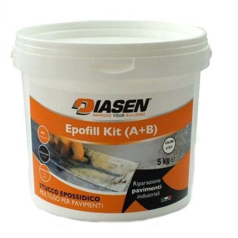 Stucco Diasen Epofil Kit (A+B) multiuso per pavimenti (Secchio da 5 Kg) Diasen - 1