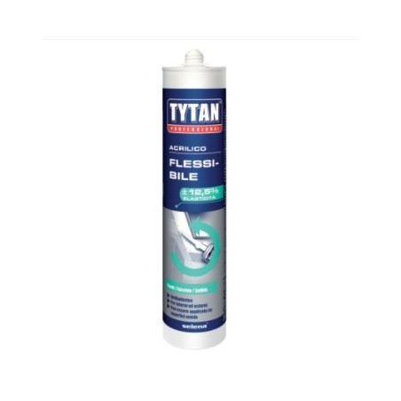 Sigillante acrilico Tytan flessibile bianco (Confezione da 300 ml)