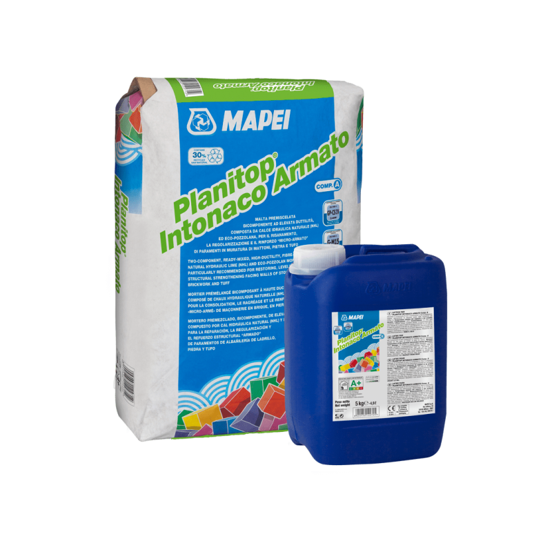 Malta Mapei Planitop Intonaco Armato (Kit da 30 Kg)