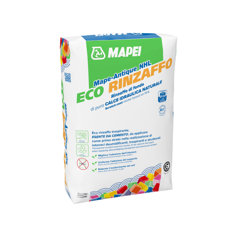 Eco malta Mapei Mape-Antique Nhl Eco Rinzaffo (Sacco da 25 Kg)