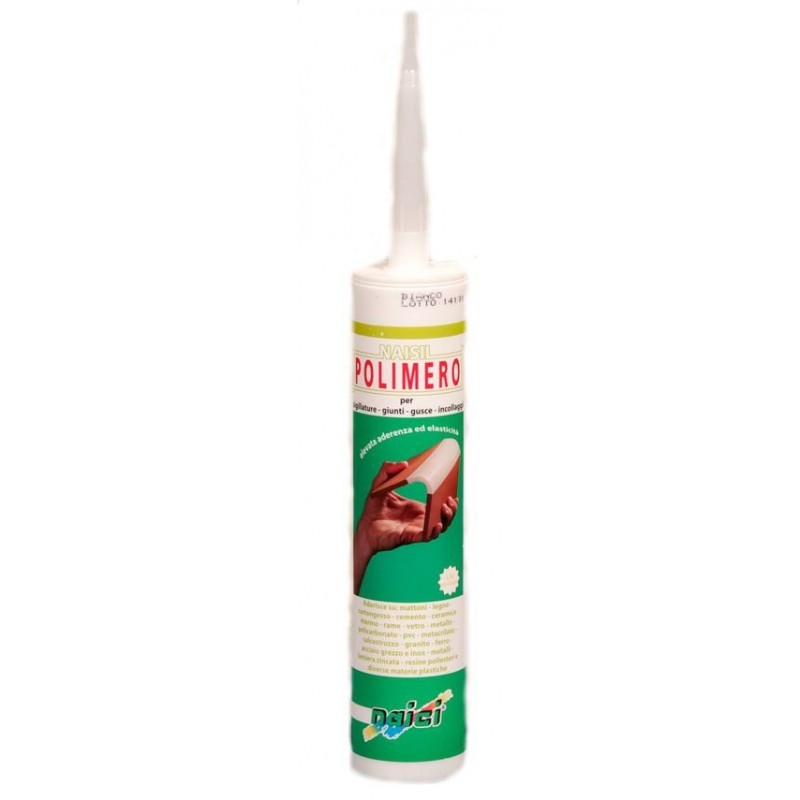Sigillante Naici Naisil Polimero grigio o bianco (cartuccia da 290 e 600 ml) Sigillante Naici Naisil Polimero grigio o bianco (cartuccia da 290 e 600 ml)