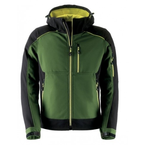 Giacca Kapriol Dynamic Softshell Verde/Nero Taglia M/L/XL/XXL