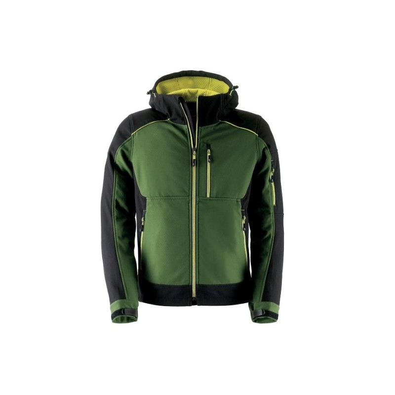 Giacca Kapriol Dynamic Softshell Verde/Nero Taglia M/L/XL/XXL