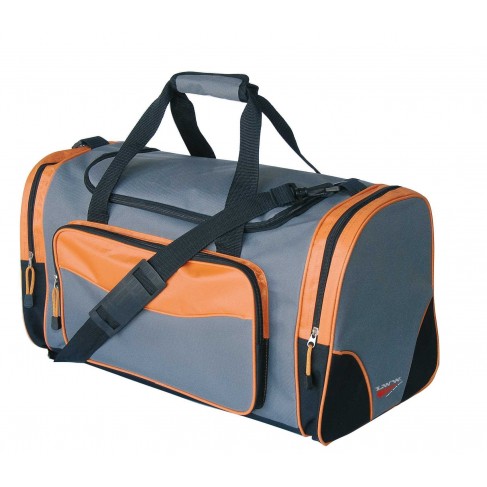 Borsone sport nylon Logica Voyager con tasche 54x33x30 cm