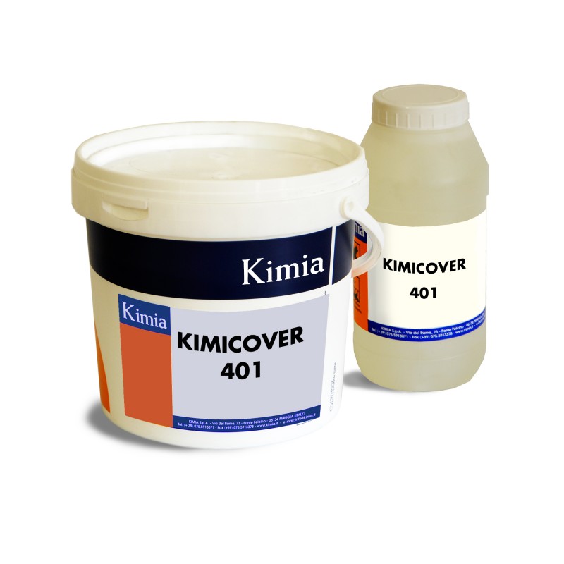 Resina poliuretanica bicomponente Kimicover 401 Kimia (Contenitore da 3 kg  + 1 kg)
