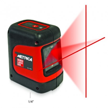 Livella laser rossa Metrica con supporto a molla 61300