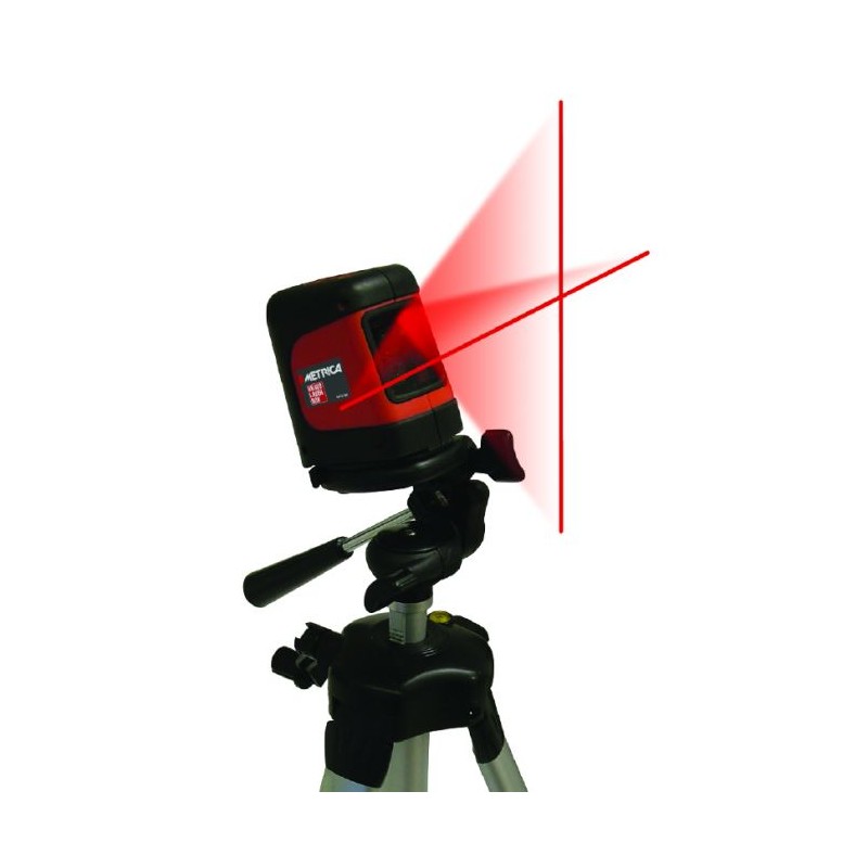 Livella laser rossa Metrica con supporto a molla 61300