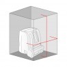 Livella laser Metrica Laserbox 2 Gommato con raggio rosso e supporto a molla, fino a 10/15 metri Livella laser Metrica Laserbox 2 Gommato con raggio rosso e supporto a molla, fino a 10/15 metri