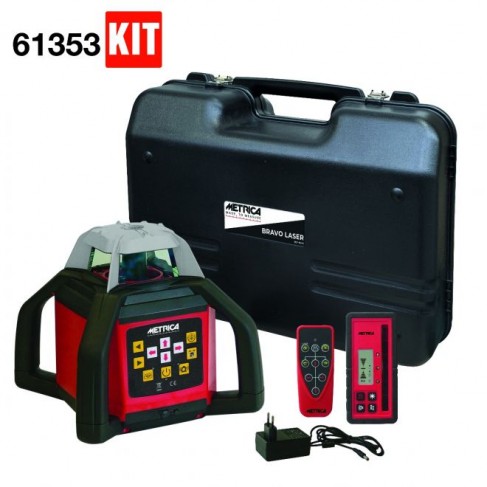 Livella laser Metrica rotativa con ricezione su 4 lati fornito con ricevitore 61328