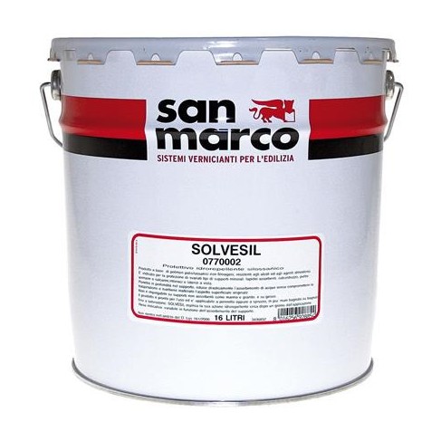 Protettivo idrorepellente SOLVESIL San Marco trasparente per interno/esterno (Secchio 16 Litri) San Marco - 1