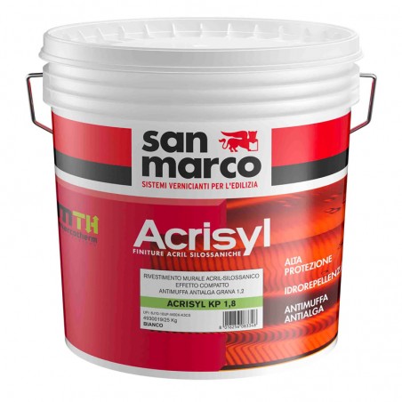 Rivestimento murale San Marco Acrisyl grana 1,8 effetto rustico (Secchio 25Kg)