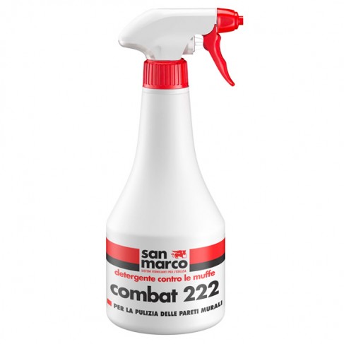 Detergente antimuffa risanante Combat 222 San Marco per interni ed esterni  (Flacone da 0.5 o 5Lt)