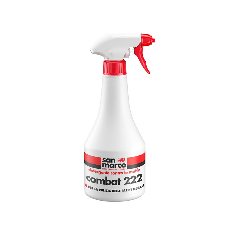 Detergente antimuffa risanante Combat 222 San Marco per interni ed esterni (Flacone da 0.5)