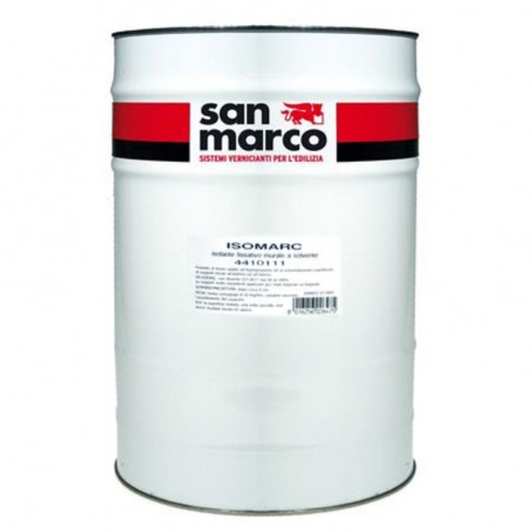 Isolante fissativo murale a solvente Isomarc San Marco per interno ed esterno (Secchio da 16Lt)