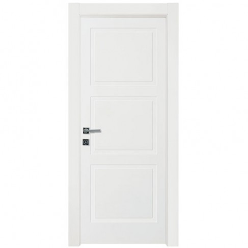 Porta a battente in legno bianco laccato Nusco Quadra 3B per interni Nusco - 1