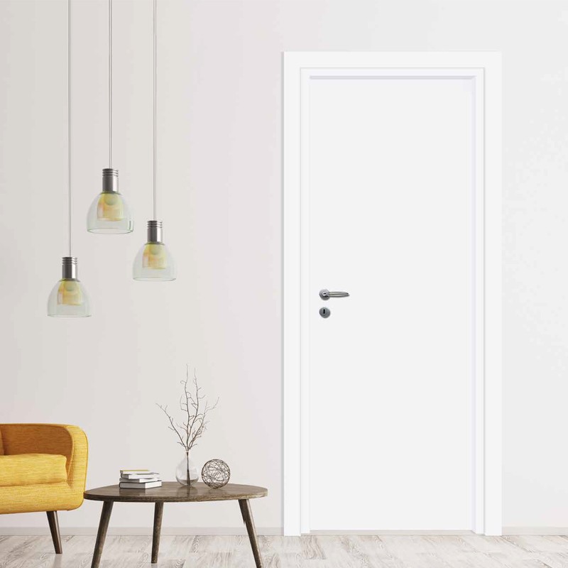 dettaglio Porta a battente reversibile in legno bianco Nusco Rever 1 per interni dettaglio Porta a battente reversibile in legno bianco Nusco Rever 1 per interni