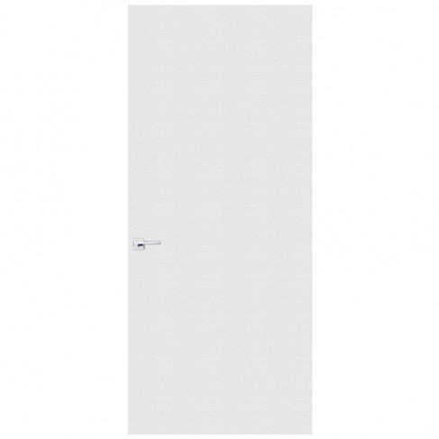 Porta filomuro in legno Nusco Texture Frassino bianco per interni