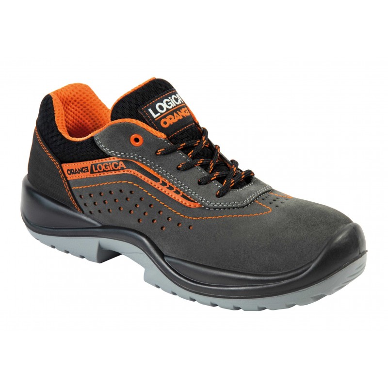 Scarpe antinfortunistiche Logica Solid Orange Lione3 S1P Taglia da 35 a 48