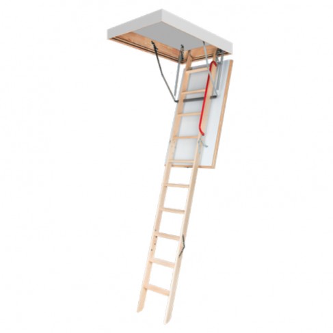 Scala retrattile a soffitto Dakota in legno a 3 pezzi, 600x1200x2800mm Dakota - 1