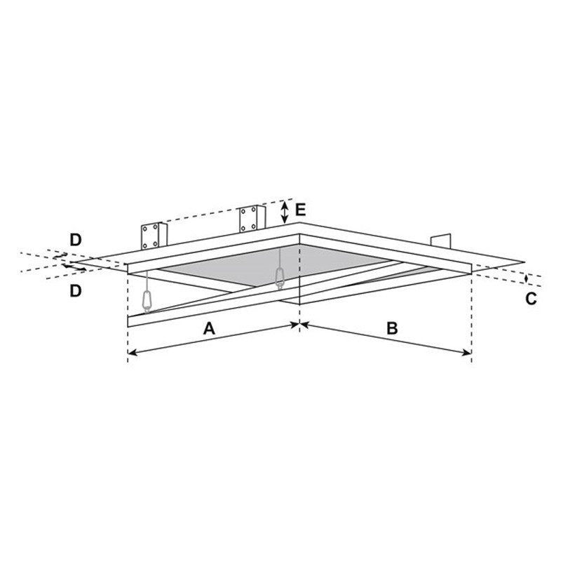 Botole d'ispezione FF Systems F2 per soffitti/pareti in cartongesso, lastra idro 25mm(2pz) FF Systems - 6 Botole d'ispezione FF Systems F2 per soffitti/pareti in cartongesso, lastra idro 25mm(2pz) FF Systems - 6