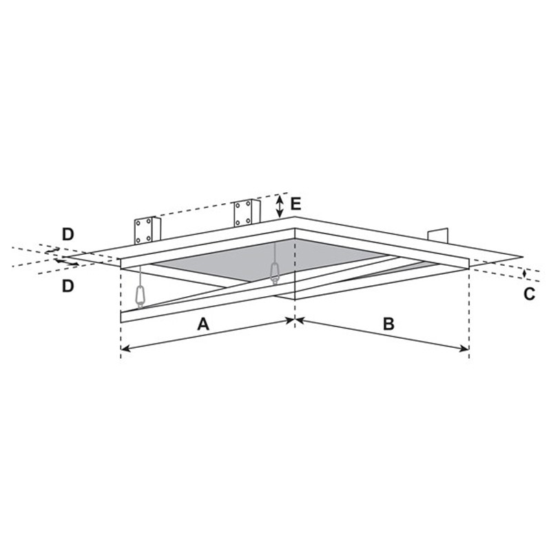 Botole d'ispezione acustiche FF Systems F2 AKL per soffitti/pareti in cartongesso, 25mm(2pz) FF Systems - 6 Botole d'ispezione acustiche FF Systems F2 AKL per soffitti/pareti in cartongesso, 25mm(2pz) FF Systems - 6