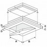 Botola d'ispezione per controsoffitto FF Systems F6 resistente al fuoco EI120, Fireboard 50mm FF Systems - 4 Botola d'ispezione per controsoffitto FF Systems F6 resistente al fuoco EI120, Fireboard 50mm FF Systems - 4