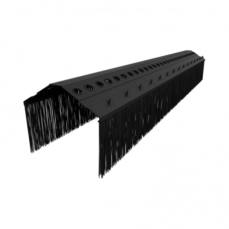 Sottocolmo ventilato rigido Riwega Venti-tech nero in PVC, 75x175x1000mm