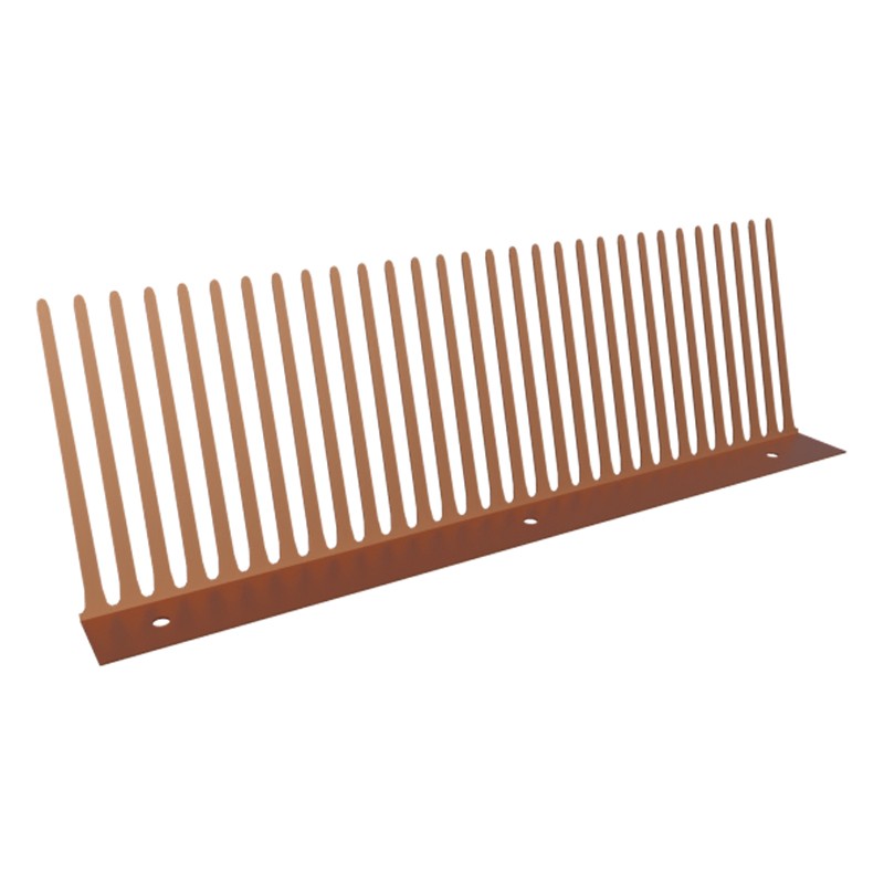 Pettine antiuccelli Riwega in lamiera zincata marrone 100x1000mm (50pz) Pettine antiuccelli Riwega in lamiera zincata marrone 100x1000mm (50pz)