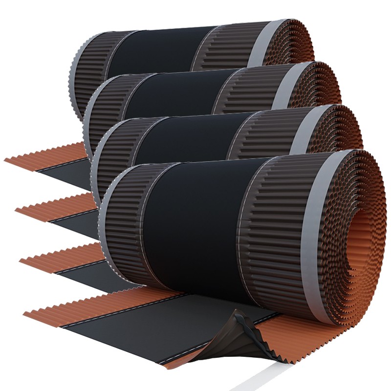 Sottocolmo ventilato Riwega Basic Roll rosso marrone in PP multistrato e alluminio, 5metri