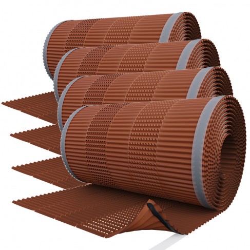 Sottocolmo ventilato Riwega Tiroll Air rosso marrone in alluminio, 5metri