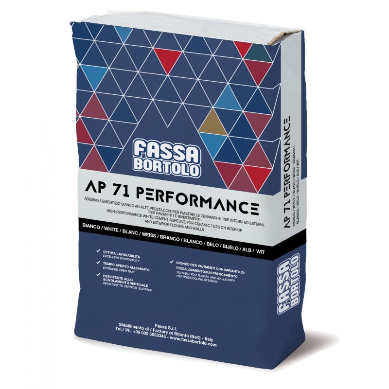 Colla monocomponente Fassa AP 71 Performance (Sacco da 25 Kg) Fassa Bortolo - 1 Colla monocomponente Fassa AP 71 Performance (Sacco da 25 Kg) Fassa Bortolo - 1