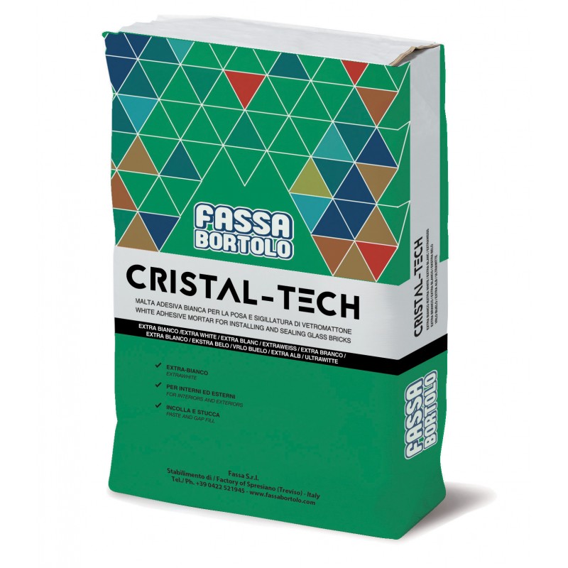 Adesivo cementizio Fassa Cristal-Tech (Sacco da 25 Kg) Adesivo cementizio Fassa Cristal-Tech (Sacco da 25 Kg)