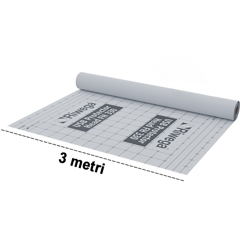 Membrana da tetto impermeabile traspirante Riwega USB Protector Head FH 330 in PP (rotolo 3x40 metri) Riwega - 1 Membrana da tetto impermeabile traspirante Riwega USB Protector Head FH 330 in PP (rotolo 3x40 metri) Riwega - 1
