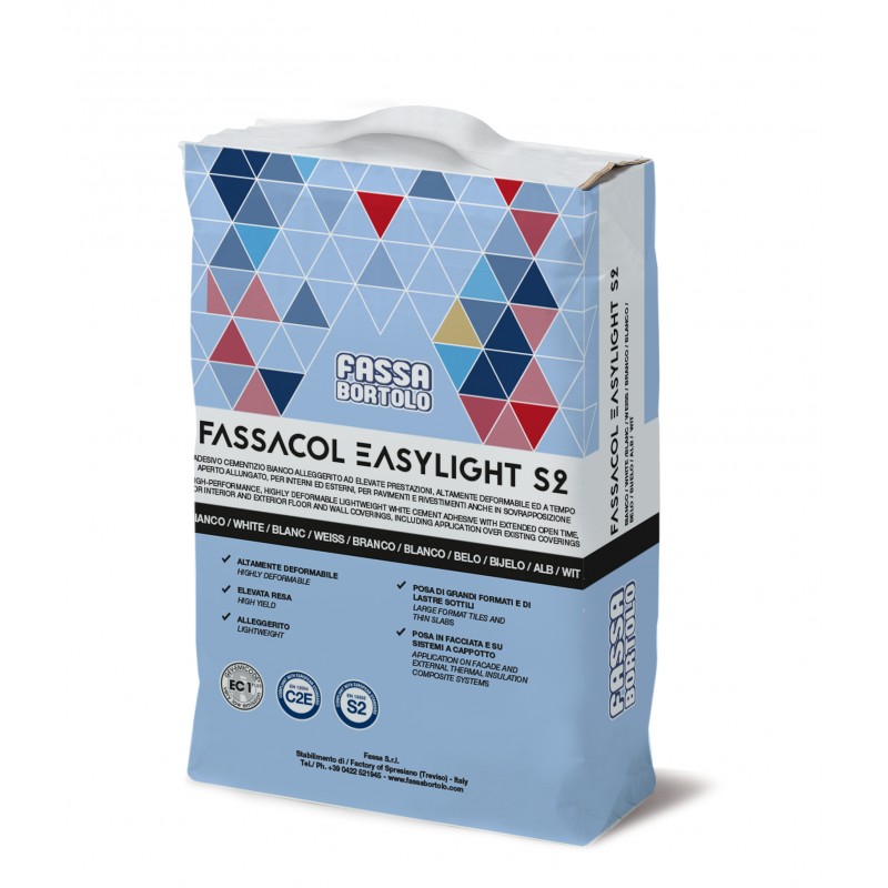 Adesivo cementizio Fassa Fassacol Easylight S2 (Sacco da 15 Kg) Adesivo cementizio Fassa Fassacol Easylight S2 (Sacco da 15 Kg)