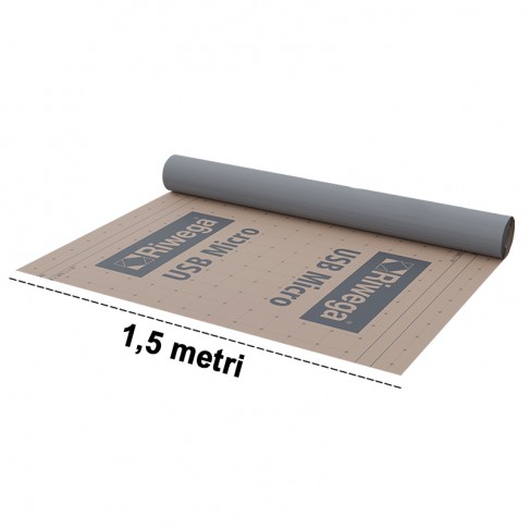 Telo barriera contro il vapore per tetti Riwega USB Micro alta resistenza meccanica (rotolo 1,5x50 metri) Riwega - 1