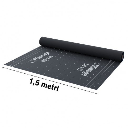 Telo barriera contro il vapore per tetti Riwega DB 135 a bassa grammatura (rotolo 1,5x50 metri) Riwega - 1
