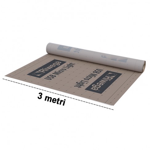 Telo barriera contro il vapore per tetti Riwega USB Micro Light leggera e maneggevole (rotolo 3x50 metri) Riwega - 1