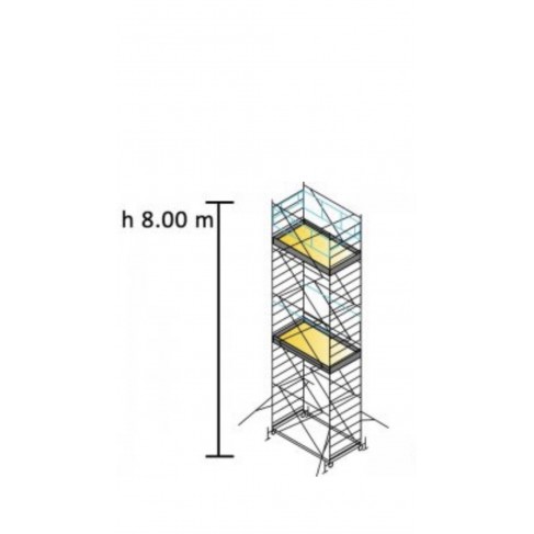 Ponteggio Marchetti System 100x200 in Acciaio H/MT 8 EN 1004 Marchetti - 1