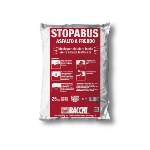 Asfalto Bacchi Stopabus a freddo (Sacco da 25 Kg) Bacchi - 1