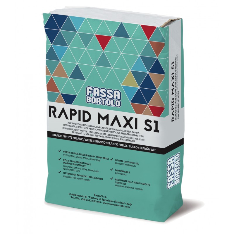 Adesivo Fassa Bortolo Rapid Maxi S1 (Sacco 25 Kg)