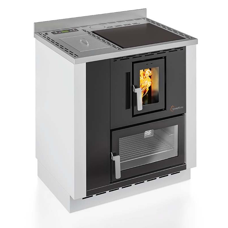 Cucina a pellet da incasso TermoVana Desiré 9,0 Bianca canalizzabile 1 motore, 8kW Cucina a pellet da incasso TermoVana Desiré 9,0 Bianca canalizzabile 1 motore, 8kW