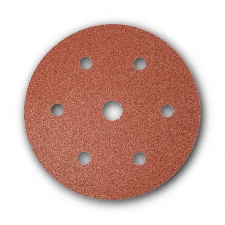 Disco abrasivo forato in carta Rurmec DC 180-225 per carteggiatura Ø225 mm grana 180 (100pz) Rurmec - 1